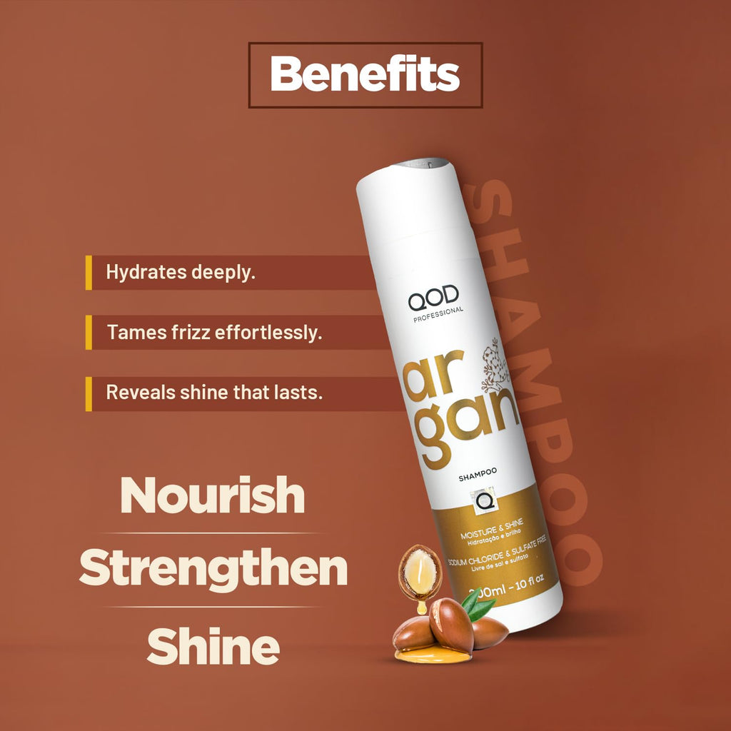 QOD Professional Argan Shampoo – 300ml