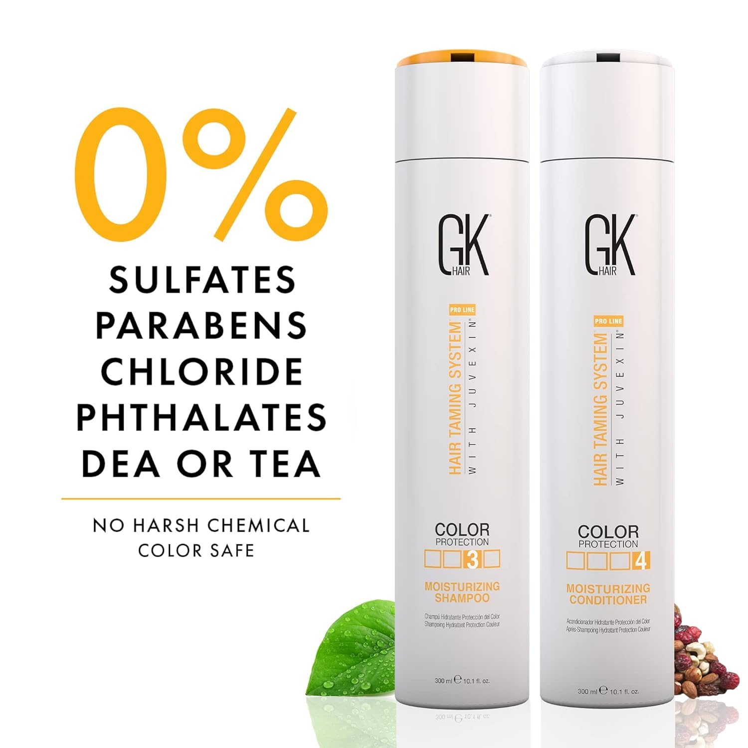 Global Keratin GK Hair Moisturizing Shampoo & Conditioner (300ML + 300ML) - 600ML