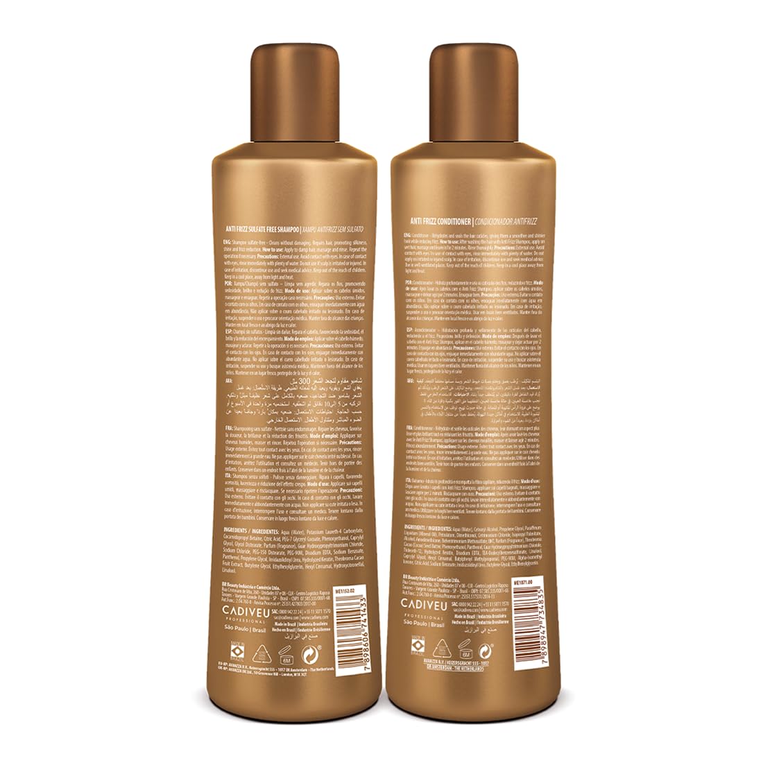 CADIVEU Generic Professional Brasil Cacau Anti Frizz Shampoo + conditioner 300 ml
