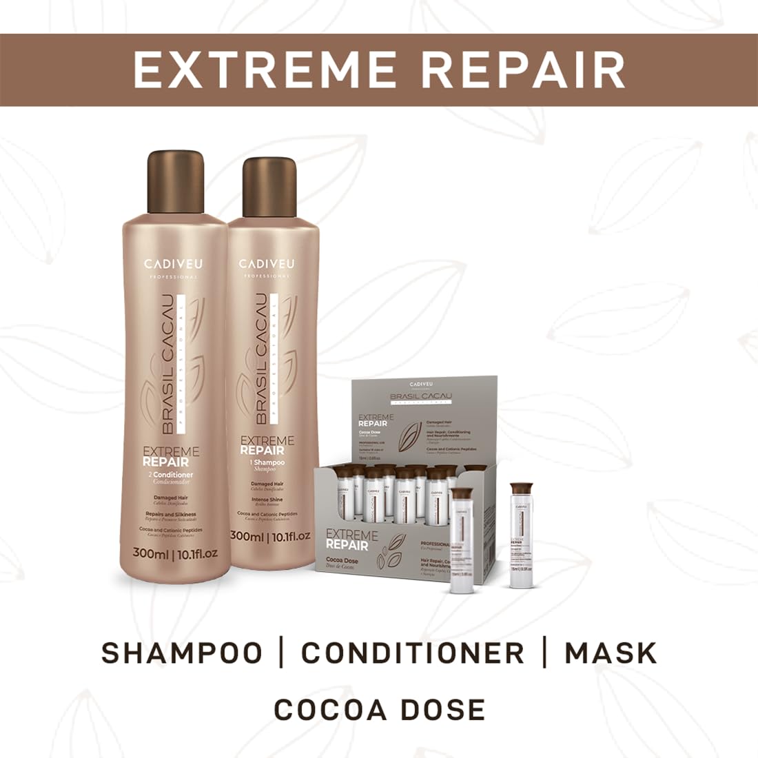 Cadiveu Brasil Cacau Extreme Repair Shampoo For Damaged Hair