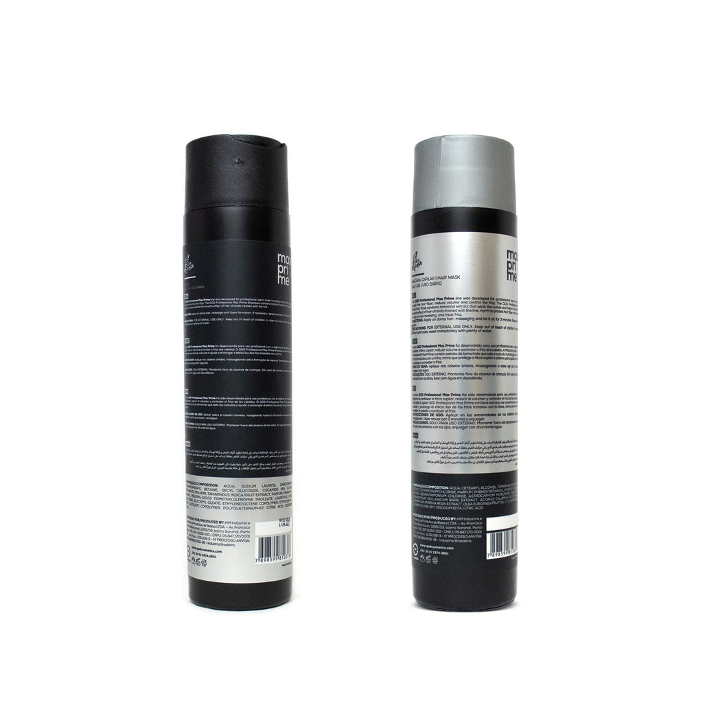 Qod Professional Max Prime After Treatment Shampoo & Hair Mask 300Ml | Sulphate Free | Sodium Chloride Free