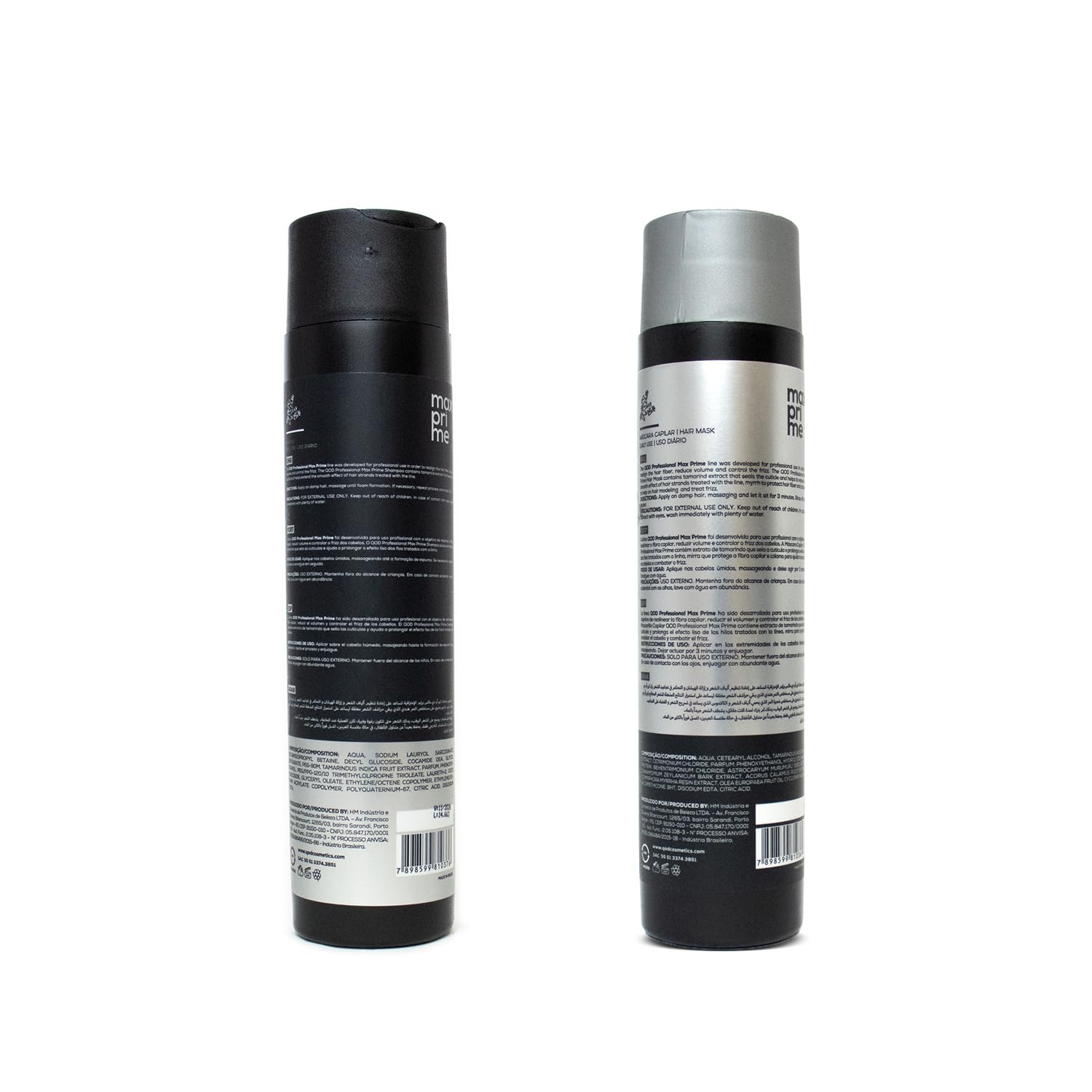 Qod Professional Max Prime After Treatment Shampoo & Hair Mask 300Ml | Sulphate Free | Sodium Chloride Free