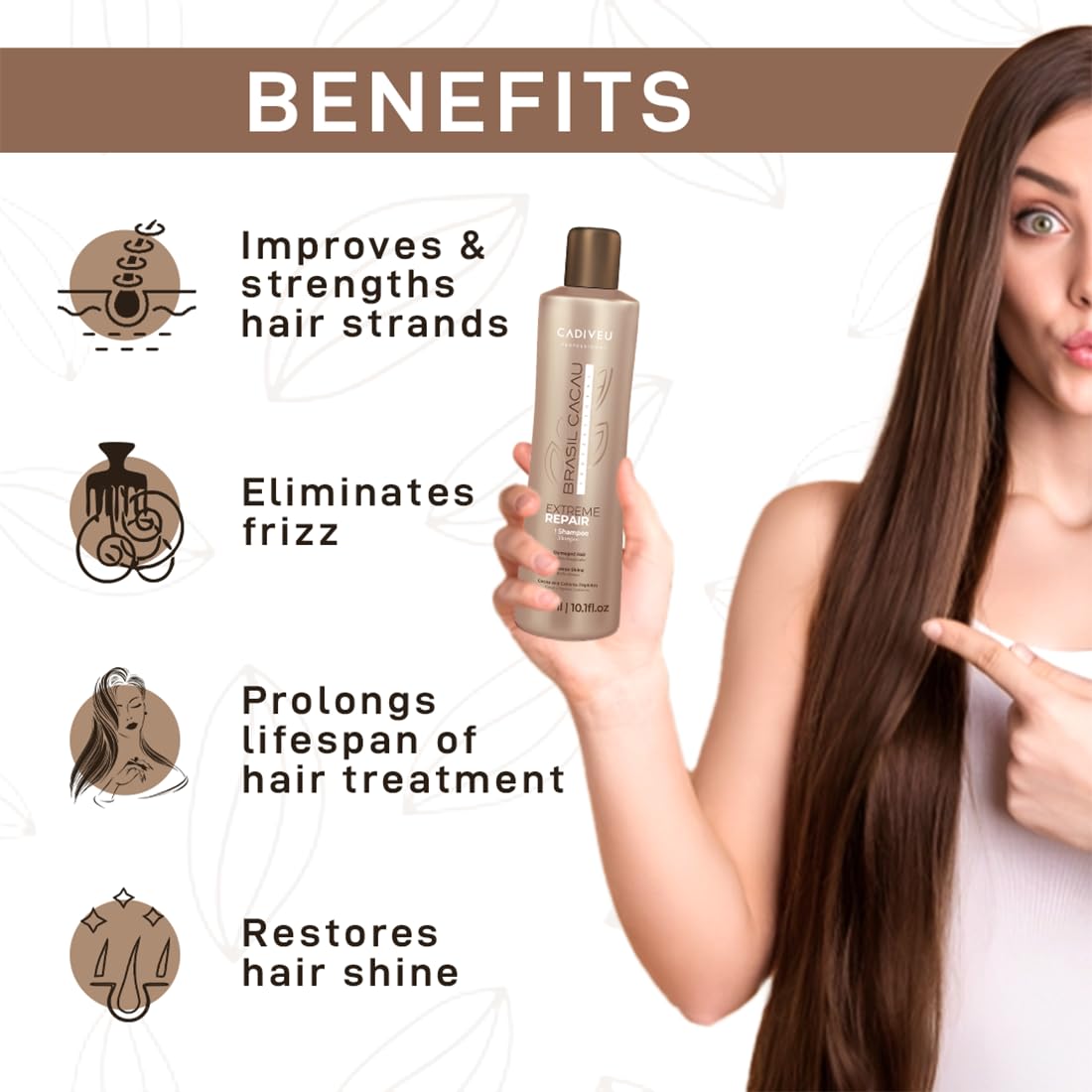 Cadiveu Brasil Cacau Extreme Repair Shampoo For Damaged Hair