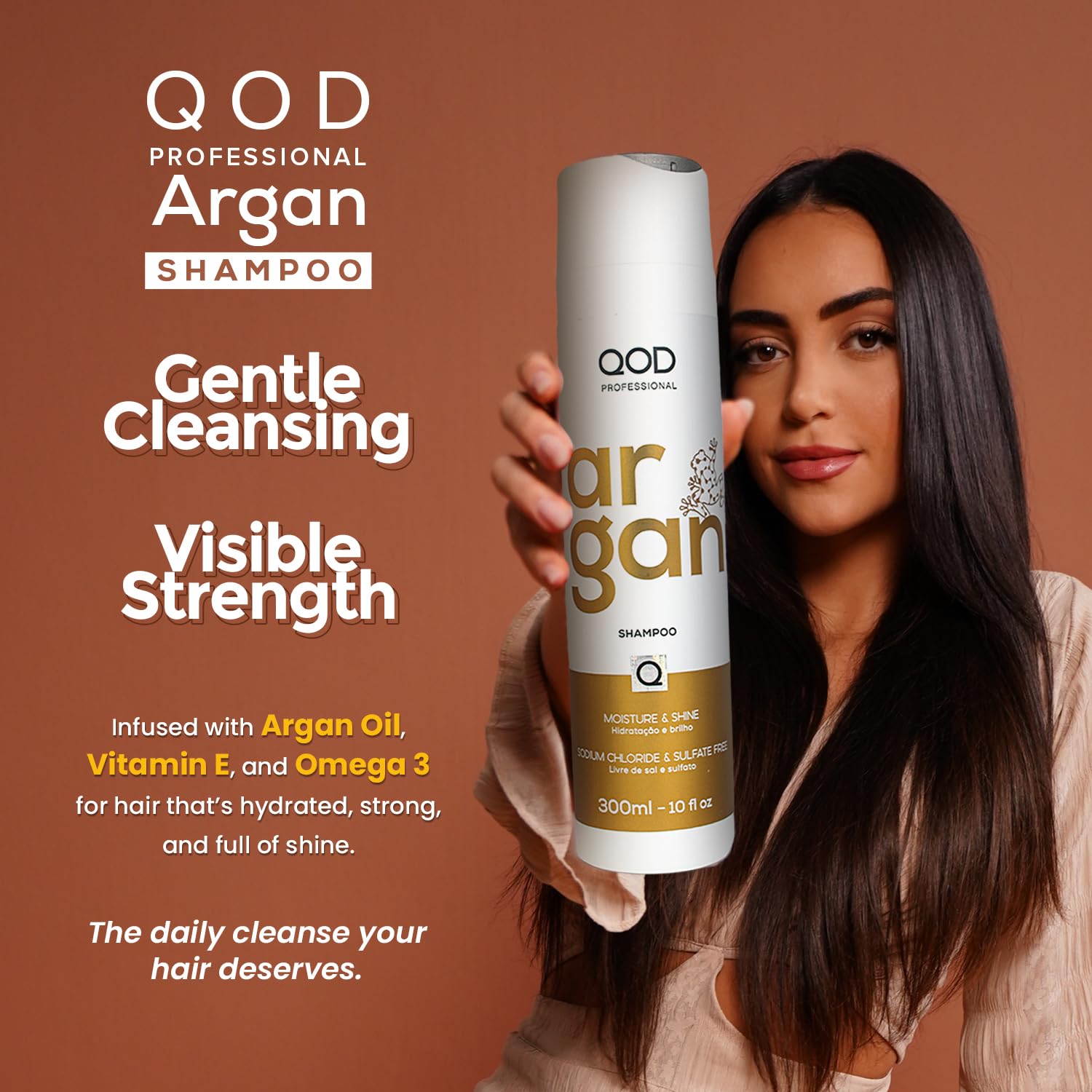 QOD Professional Argan Shampoo – 300ml