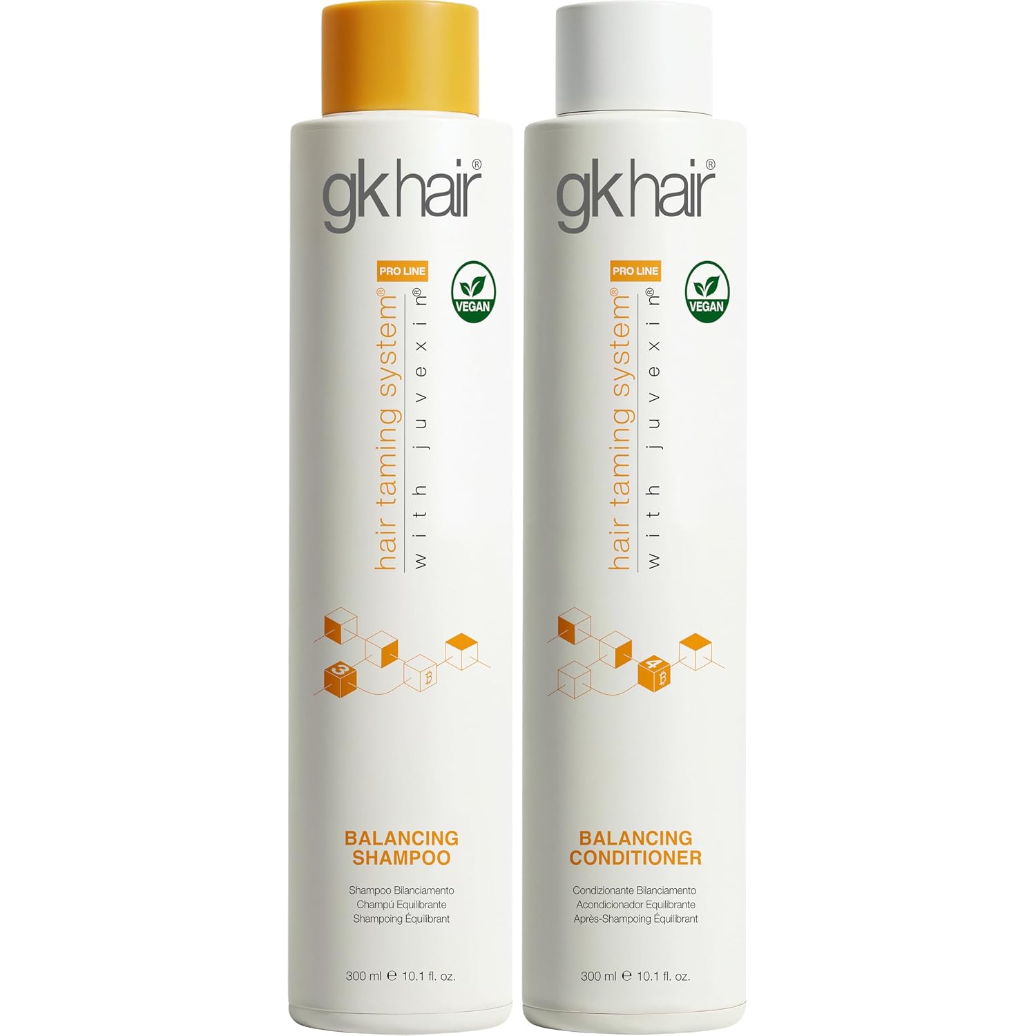 GK Hair Global Keratin Balancing Shampoo And Conditioner 300ml For Oily Hair For Women Hair Restores Scalp pH Level - Sulfate And Paraben Free