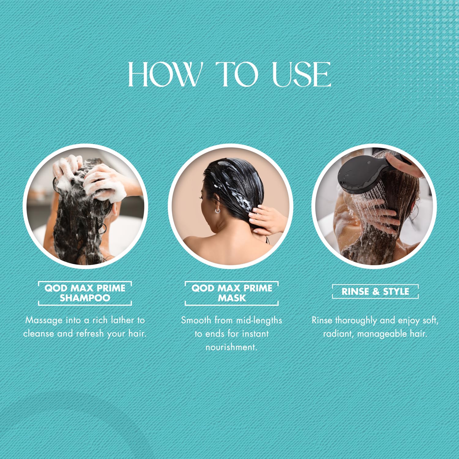 Qod Professional Max Prime After Treatment Shampoo & Hair Mask 300Ml | Sulphate Free | Sodium Chloride Free