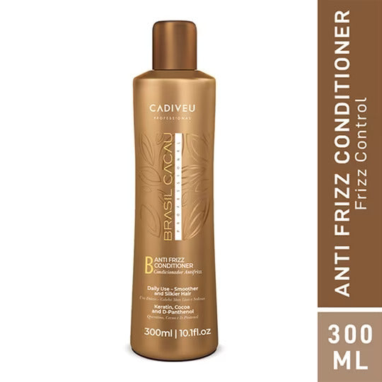 CADIVEU Brasil Cacau Coconut Anti Frizz Conditioner 300Ml|For All Hair Types (1 Count)